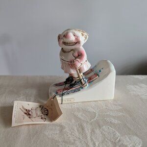 VTG 1978 Gary Patterson Spring Skiing Figurine Japan Dave Grossman w/ Box & Tag